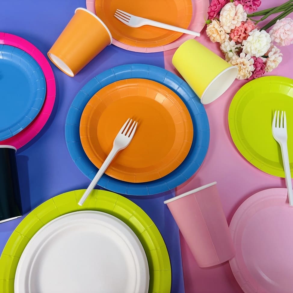 A premium party invitation with elegant gold foil stamping and a spot UV coating on the text.