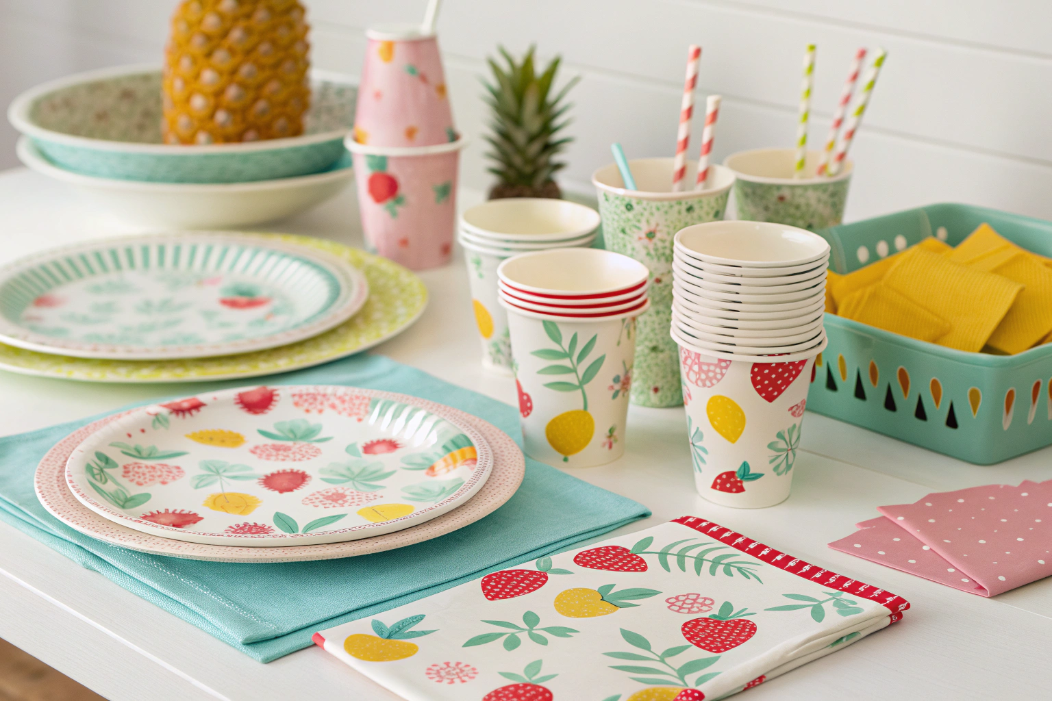 comparing color consistency of party cups